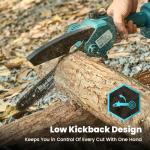 Seesii 8-Inch Mini Cordless Chainsaw with Batteries