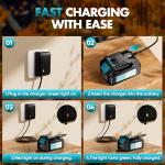 Cordless Leaf Blower with 3 Speeds and Batteries