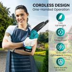 Seesii 8-Inch Mini Cordless Chainsaw with Batteries