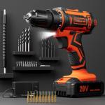 VIWKO 20V Cordless Drill Set with 42 Bits