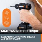 Worx 20V Cordless Drill with 84pc Accessory Kit