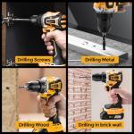 Aowei 20V Cordless Brushless Drill Set