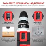 DOGTOOTH 21V MAX Cordless Drill with Accessories