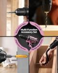 Pink Cordless Drill Set for Home DIY Projects