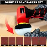 Cordless Electric Sander with 36 Sandpapers