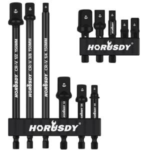 HORUSDY 11-Piece Impact Socket Adapter Set