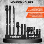 HORUSDY 11-Piece Impact Socket Adapter Set