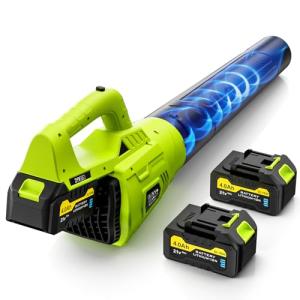 Cordless 21V Electric Leaf Blower with Batteries