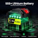 Cordless Handheld Leaf Blower with Batteries