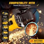 Brushless 4.5" Cordless Angle Grinder for Dewalt
