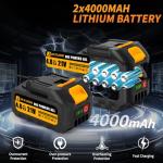 JEXUGK 12" Cordless Brushless Chainsaw with Batteries