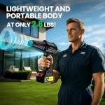 Cordless Handheld Leaf Blower with Batteries