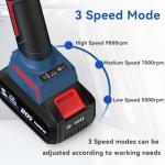 NANWEI Cordless Angle Grinder with Variable Speed