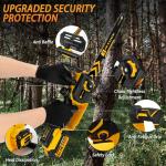 JEXUGK 12" Cordless Brushless Chainsaw with Batteries