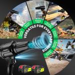 Cordless Handheld Leaf Blower with Batteries