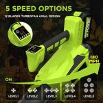 WOKEGI 21V Cordless Leaf Blower with Turbo Mode