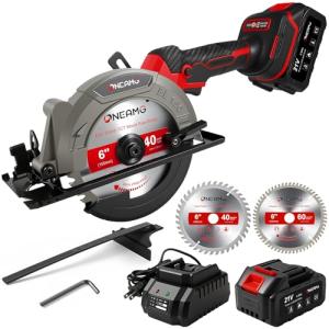 6" Cordless Mini Circular Saw with Battery