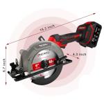 6" Cordless Mini Circular Saw with Battery