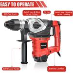 AOBEN 13 Amp Rotary Hammer Drill with Chisels