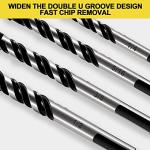 DYRECELVE 12-Piece Masonry Drill Bit Set