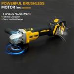 RhovixStar Cordless Brushless Angle Grinder 3/8 Inch
