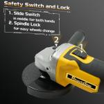 RhovixStar Cordless Brushless Angle Grinder 3/8 Inch