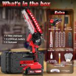 Cordless Mini Chainsaw - 6 Inch Electric Trimmer