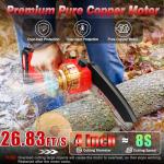 Cordless Mini Chainsaw - 6 Inch Electric Trimmer