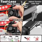 Cordless Mini Chainsaw - 6 Inch Electric Trimmer