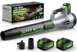 TOLOOC Cordless Leaf Blower with Dual Batteries