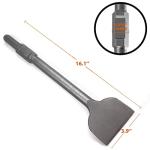 HIGOSPRO 4" Tile Scaling Chisel for Jack Hammers