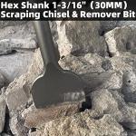 HIGOSPRO 4" Tile Scaling Chisel for Jack Hammers