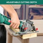 HYCHIKA Cordless Mini Circular Saw with Battery