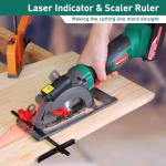 HYCHIKA Cordless Mini Circular Saw with Battery