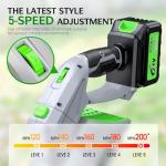 Cordless Electric Leaf Blower with 2 Batteries