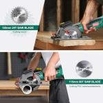 HYCHIKA Cordless Mini Circular Saw with Battery