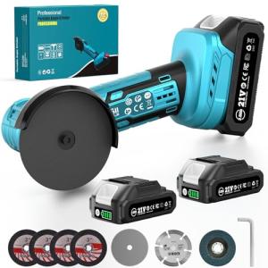SEESII 21V Mini Cordless Angle Grinder Kit
