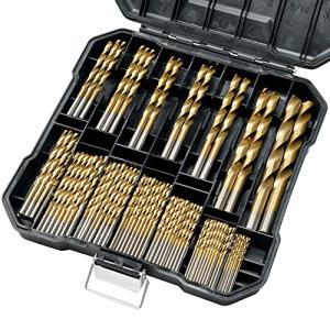 99 Pcs Titanium Coated Drill Bit Set