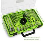 Yougfin 90-Piece Drill Bit Set for All Materials