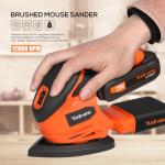 Yunirvana 20V Cordless Detail Sander with Accessories