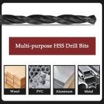 13-Piece Cobalt Drill Bit Set for Metal, Wood, Plastic