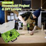 Yougfin 90-Piece Drill Bit Set for All Materials