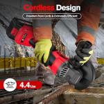 FULLYEA Cordless 4-1/2" Angle Grinder with Battery