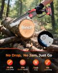 UBeesize 8-Inch Cordless Mini Chainsaw for Garden Work