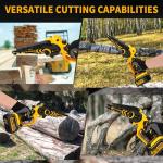 JEXUGK Cordless Mini Chainsaw with Batteries
