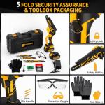 JEXUGK Cordless Mini Chainsaw with Batteries