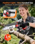 UBeesize 8-Inch Cordless Mini Chainsaw for Garden Work