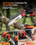 UBeesize 8-Inch Cordless Mini Chainsaw for Garden Work