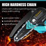 Saker Mini Cordless Chainsaw with Batteries and Chains