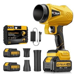 GEVEELIFE Cordless Turbo Leaf Blower with Batteries